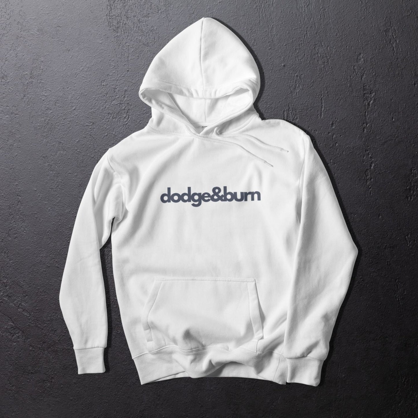 Dodge & Burn Hooded - White Unisex