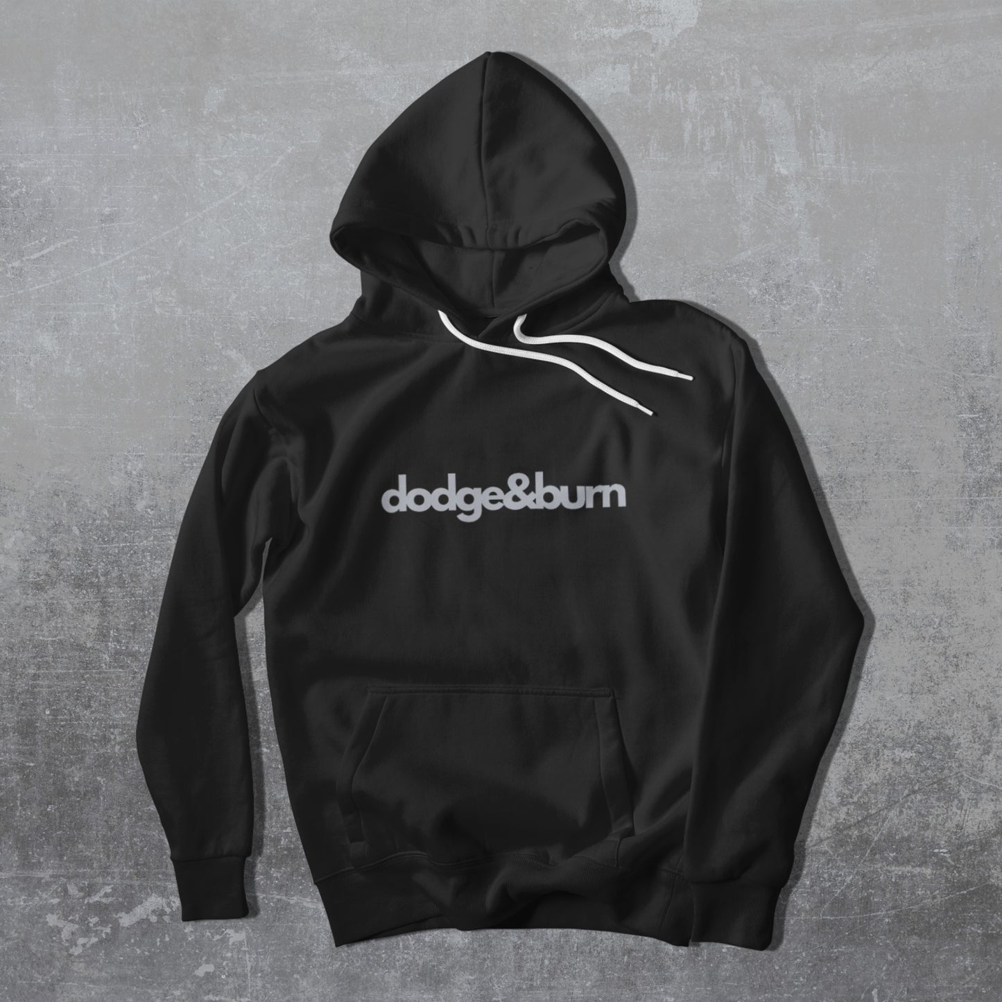 Dodge & Burn Hooded - Black Unisex