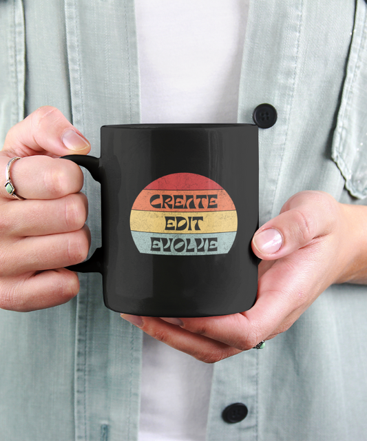 Black Coffee Mug